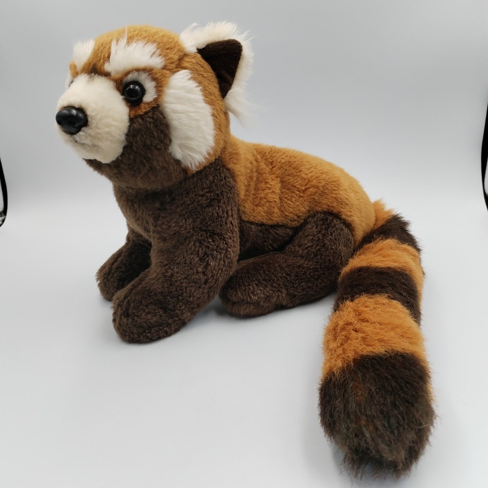 SOS Save Our Space Red Panda Plush 2001 Vintage Stuffed Animal Long Tail 19"